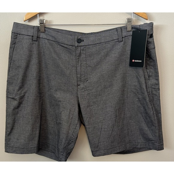 NWT Lululemon  Commission Shorts Slim Grey Men's Size 40 - 9" inseam LM7AFZS - Picture 1 of 7